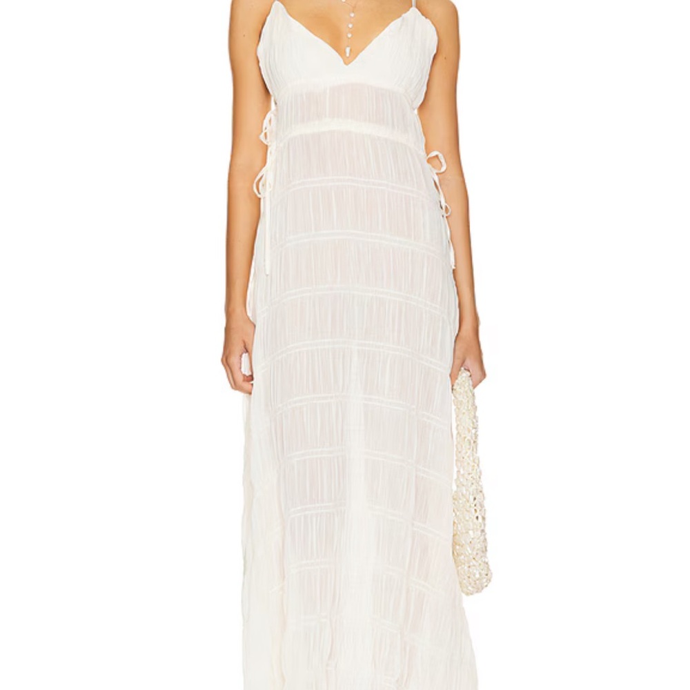 SNDYS La Louisiane Maxi Dress in Shell